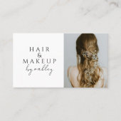 QR Code Haarstylist Foto Visitekaartje (Voorkant)