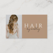 QR Code Haarstylist Foto Visitekaartje (Voorkant)