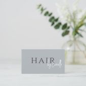 QR Code Haarstylist Neutraal Visitekaartje (Staand voorkant)