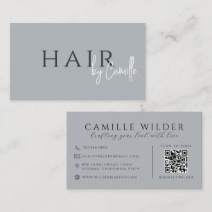 QR Code Haarstylist Neutraal Visitekaartje