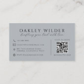 QR Code Haarstylist Neutraal Visitekaartje (Achterkant)