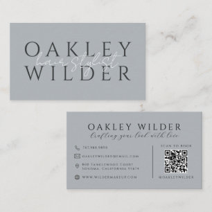 QR Code Haarstylist Neutraal Visitekaartje