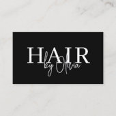 QR Code Hair Stylist Moderne Typografie Visitekaartje (Voorkant)