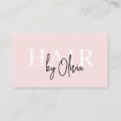 QR Code Hair Stylist Moderne Typografie Visitekaartje (Voorkant)