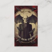 QR Code Halloween foto delen Dracula Informatiekaartje (Voorkant)