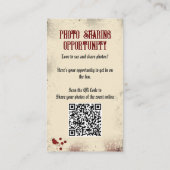 QR Code Halloween Foto's Website Dracula's Castle Informatiekaartje (Achterkant)