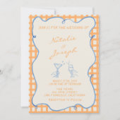 QR Code Hand geschilderd grillige kleurrijke bruil Kaart (Voorkant)