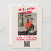 QR-code Hand geschreven kleurrijke vet foto vet Kaart (Achterkant)