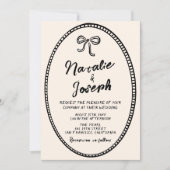 QR Code Hand Geschreven Vintage Unieke Eigenzinnig Kaart (Voorkant)