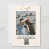 QR-code Hand getekend Geschreven Cupido Fotobruilo Kaart (Achterkant)