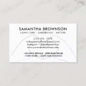 QR Code Hand Heart Love Modern Visitekaartje (Achterkant)