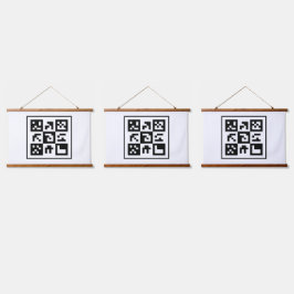 qr-code hangend wandkleed