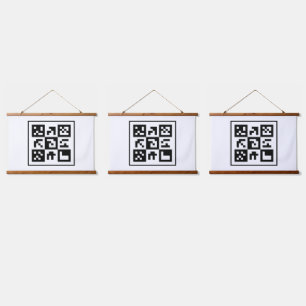 qr-code hangend wandkleed