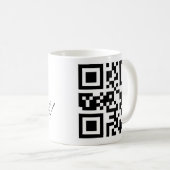 QR-code - Happy Chanukah! Koffiemok (Voorkant rechts)