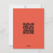 Qr-code Happy Paast Soft White Flame Feestdagenkaart (Achterkant)