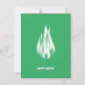 Qr-code Happy Paast Soft White Flame Feestdagenkaart (Voorkant)