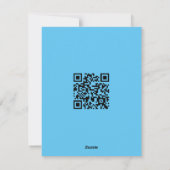 Qr-code Happy Paast Soft White Flame Feestdagenkaart (Achterkant)