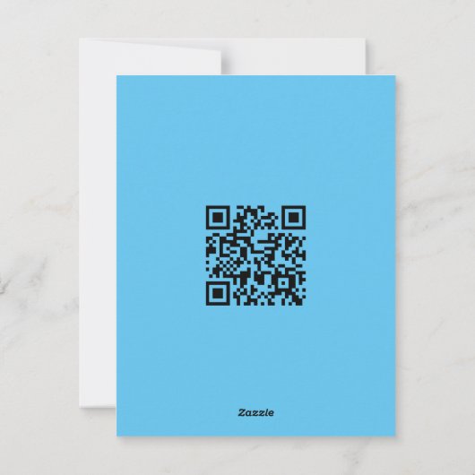 Qr-code Happy Paast Soft White Flame Feestdagenkaart (Achterkant)