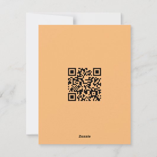 Qr-code Happy Paast Soft White Flame Feestdagenkaart (Achterkant)