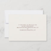 QR Code Herfst Anemoon Bloemen Huwelijk RSVP (Achterkant)