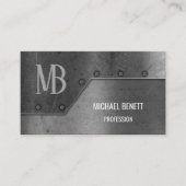 QR-code | Het Monogram van de staalmuur Visitekaartje (Voorkant)