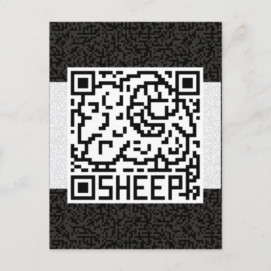 QR Code het Schaap Briefkaart (Voorkant)