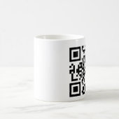QR-code Hoe nu bruine koe? Koffiemok (Center)