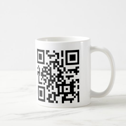 QR-code Hoe nu bruine koe? Koffiemok (Rechts)