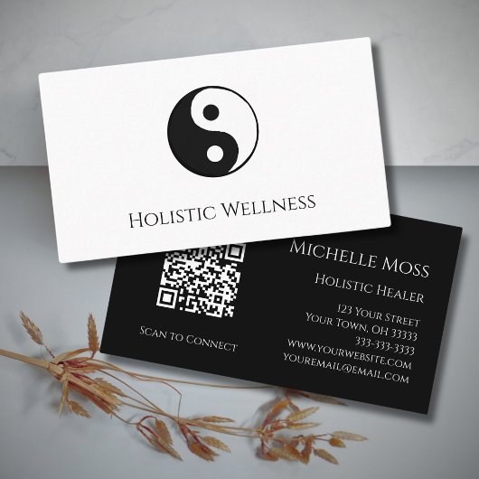 QR code Holistische Genezer Yin Yang Wellness Eenv Visitekaartje