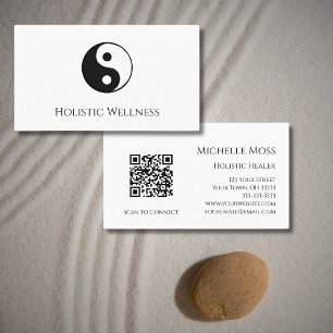 QR code Holistische Healer Wellness Yin Yang Visitekaartje