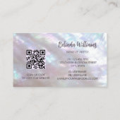 QR Code | Holografisch Visagist Visitekaartje (Achterkant)