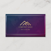 QR Code Hologram Moderne Minimalistische Professio Visitekaartje (Voorkant)