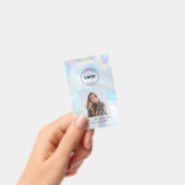 QR Code Holographic Foto ID Company Logo Employee Badge (Handheld)
