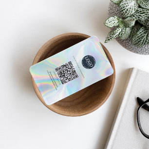 QR Code Holographic Social Media en Website Visitekaartje