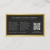 QR Code Home Schilder Contractor Schilderdienst Visitekaartje (Achterkant)