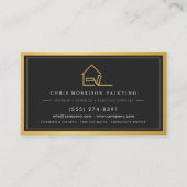 QR Code Home Schilder Contractor Schilderdienst Visitekaartje (Voorkant)