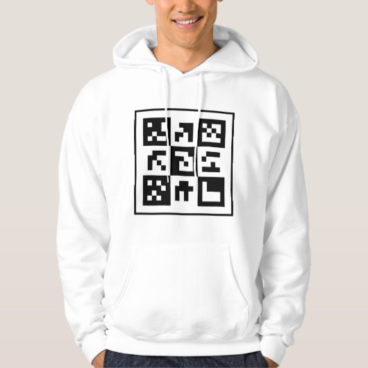 qr-code hoodie (Voorkant)