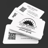 QR-code Houtbewerking Beroepskaart Visitekaartje