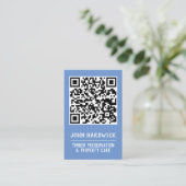 QR-code Houtconservering & Vastgoedverzorging Visitekaartje (Staand voorkant)