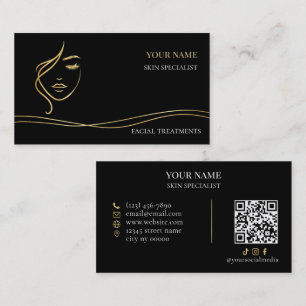 QR-code Huidverzorging & Schoonheidssalon Visitekaartje