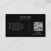 QR-code Huidverzorging & Schoonheidssalon Visitekaartje (Achterkant)