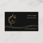 QR-code Huidverzorging & Schoonheidssalon Visitekaartje (Voorkant)
