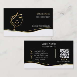 QR-code Huidverzorging & Schoonheidssalon Visitekaartje