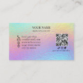 QR-code Huidverzorging & Schoonheidssalon Visitekaartje (Achterkant)