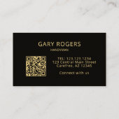 QR Code Huisreparatie Klusjesman Visitekaartje (Achterkant)