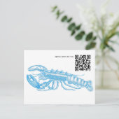 QR Code Hummer-ansichtkaart Briefkaart (Staand voorkant)