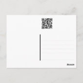 QR Code Hummer-ansichtkaart Briefkaart (Achterkant)