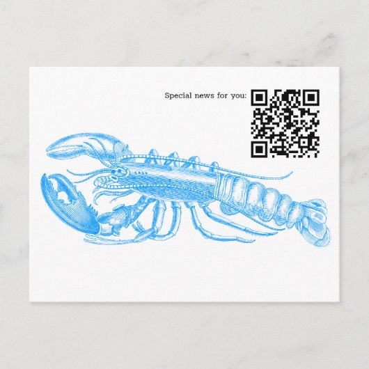 QR Code Hummer-ansichtkaart Briefkaart (Voorkant)