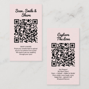 QR-code Huwelijk Foto Delen Capture Love Visitekaartje