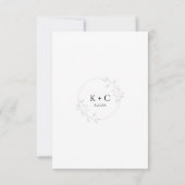 QR-code Huwelijk Modern Luxe Elegante Script RSVP Kaartje (Achterkant)